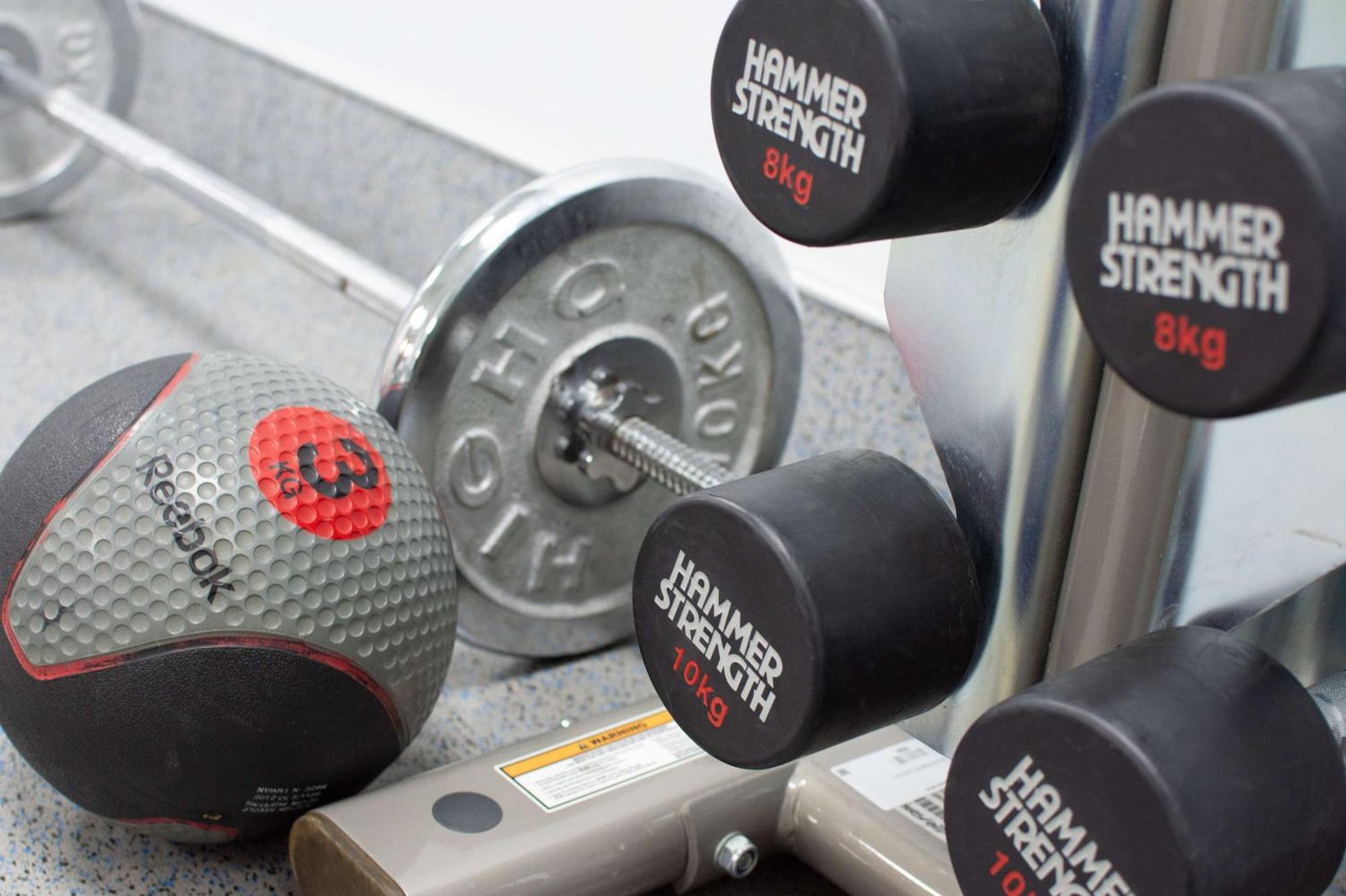 Radisson Blu Hotel Jerevan Exteriér fotografie A set of Hammer Strength dumbbells